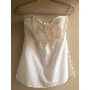 BNWT Voom white bow top